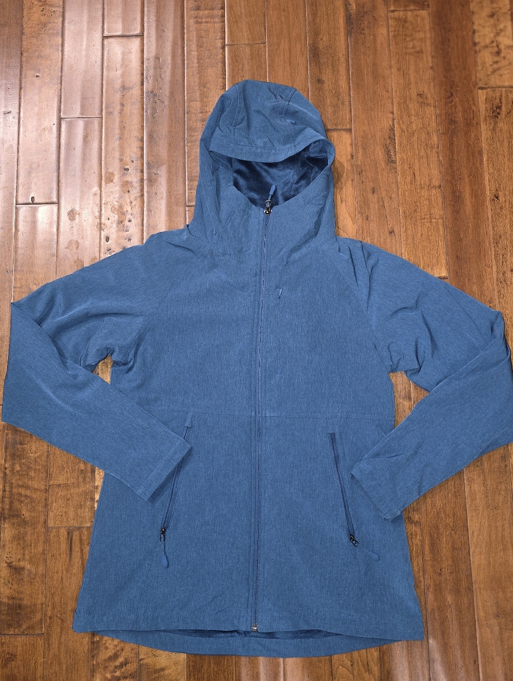 NWOT Kirkland Signature Blue Fleece Lined Parka Rain Jacket Women's Small